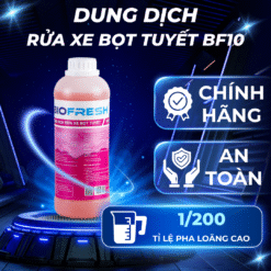 Nước Rửa Xe Bọt Tuyết BF10 1L – Chuyên Dùng Cho Ô Tô & Xe Máy – Siêu Sạch – Siêu Bóng – Pha 1:200