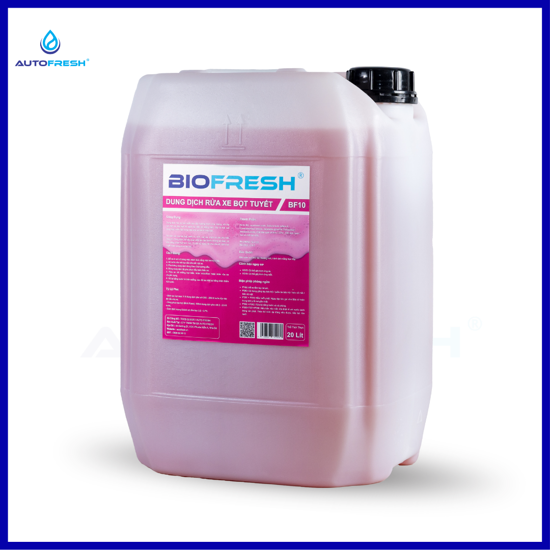 Nước Rửa Xe Bọt Tuyết 20L – Đậm Đặc – Pha 1:200 – Sạch Sâu – Bọt Dày – BIO FRESH BF10 2 Nước Rửa Xe Bọt Tuyết 20L – Đậm Đặc – Pha 1:200 – Sạch Sâu – Bọt Dày – BIO FRESH BF10 - Ảnh 2